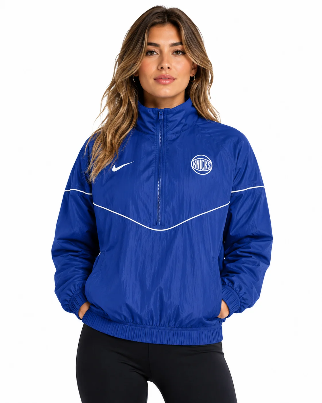 New York Knicks Nike Courtside Windrunner Blue Jacket