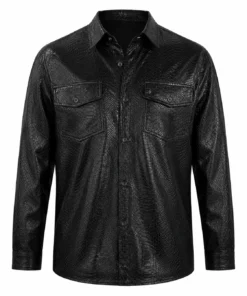 Next Gen NYC S2 Brooks Marks Croc Embossed Leather Jacket