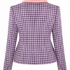 Next Gen NYC S2 Riley Burruss Fur Trim Cropped Check Jacket