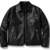 Nigerian Singer Zinoleesky Black Leather Jacket for Men