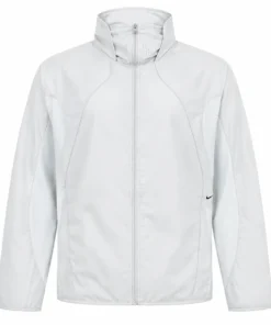 Nike Tech Dri-Fit Helios Zip Up White Hooded Ninja Track Jacket For Men