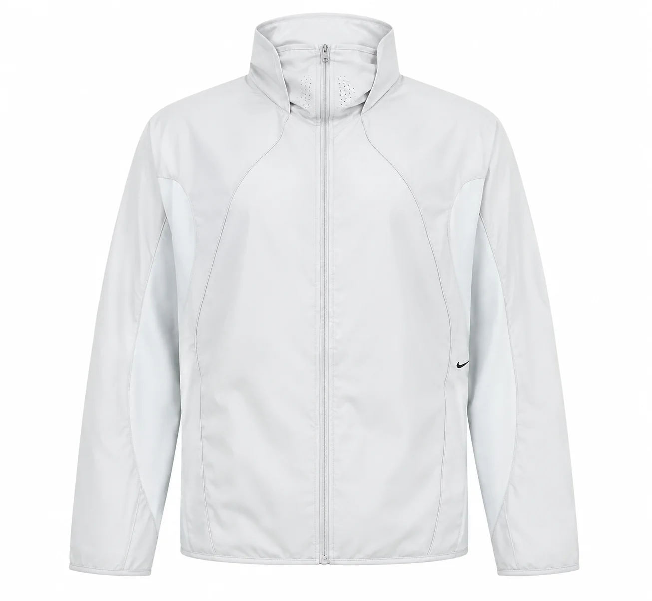 Nike Tech Dri-Fit Helios Zip Up White Hooded Ninja Track Jacket For Men