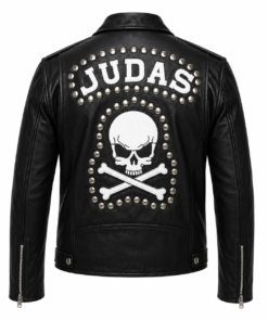 Norman Reedus Black Leather Biker Jacket