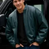 Off Campus Garrett Graham Leather Bomber Jacket