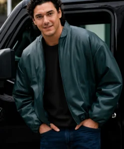 Off Campus Garrett Graham Leather Bomber Jacket