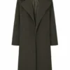 Office Romance 2026 Jennifer Lopez Black Wool Coat