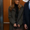Office Romance 2026 Jennifer Lopez Black Wool Coat