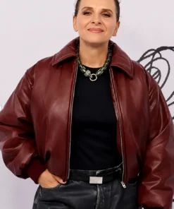 PFW Juliette Binoche Leather Jacket