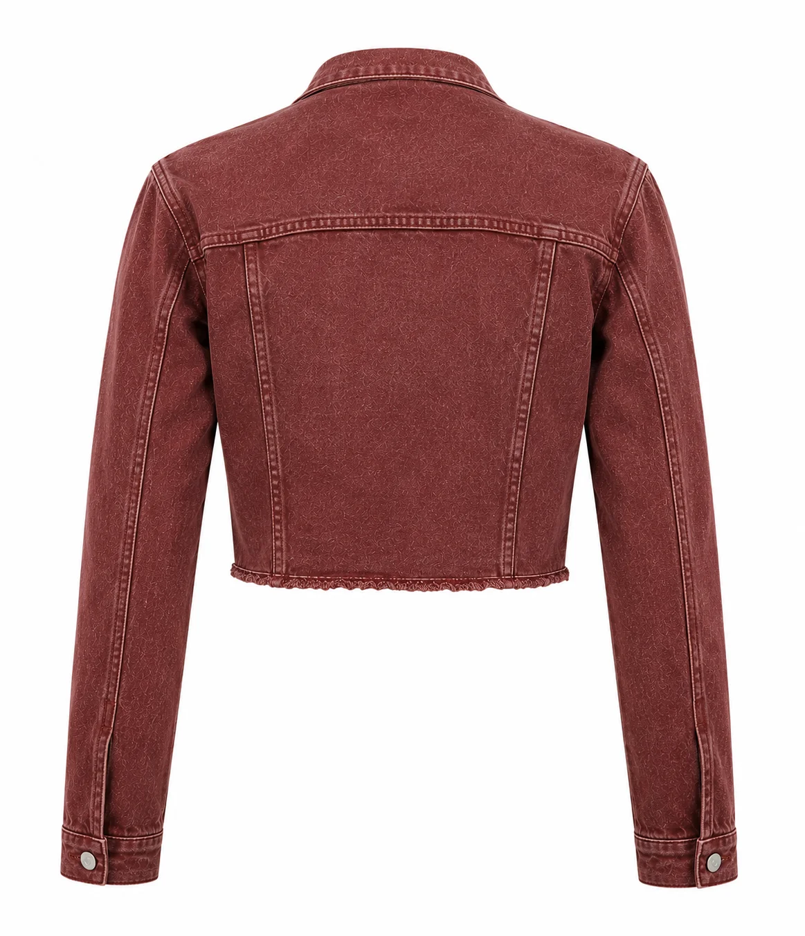 Protagonists Lucia Video Game Grand Theft Auto VI 2026 Maroon Denim Jacket For Women