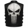 Punisher Inspired Black Leather Vest