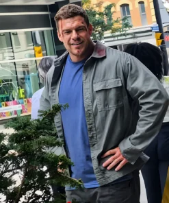 Reacher S04 Alan Ritchson Grey Cotton Jacket