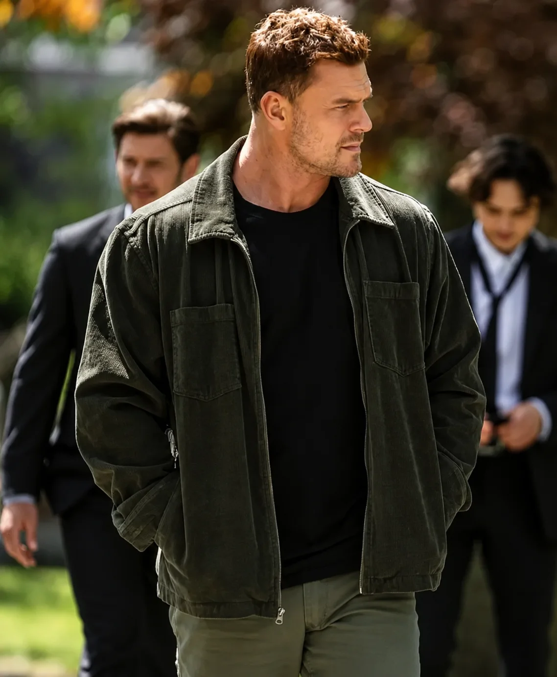 Reacher S04 Jack Reacher Olive Green Jacket