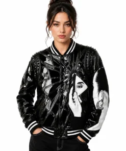 Sade Iconic Shattered Mirror Bomber Jacket