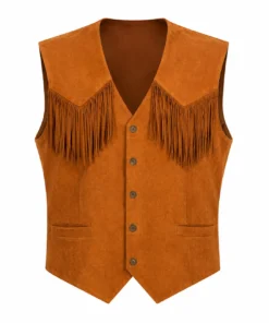 Scary Movie Shawn Wayans Brown Fringe Vest