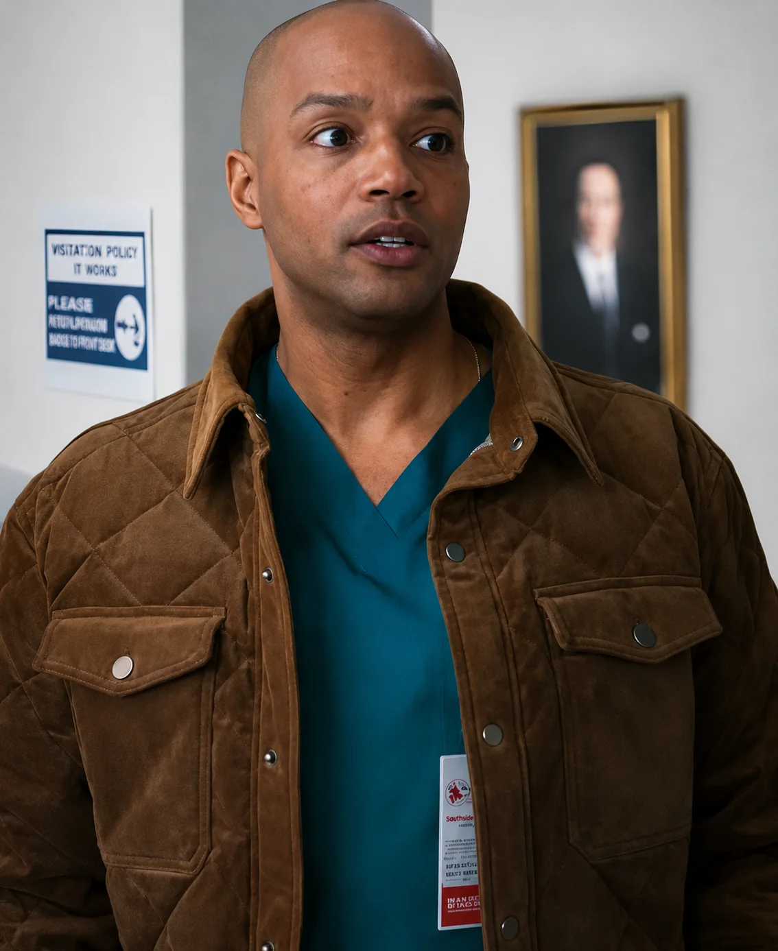 Scrubs Dr. Christopher Turk Quilted Jacket