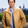 Spider Man Promo Tom Holland 2026 Tan Jacket
