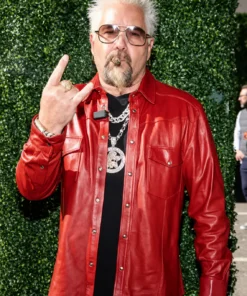 Super Bowl Guy Fieri Leather Jacket