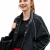Ted Lasso S04 Faye Marsay Black Bomber Jacket
