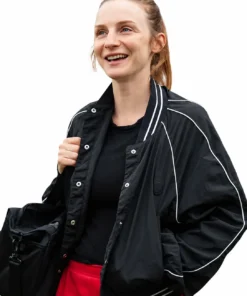 Ted Lasso S04 Faye Marsay Black Bomber Jacket