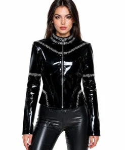The Black Cats Costume Gloss Jacket for Women