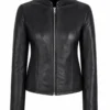 The Blame Di Emma Crane Black Leather Jacket