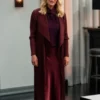 The Bold and the Beautiful Katherine Kelly Lang Burgundy Coat