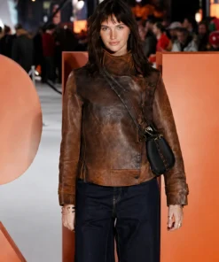 The Bride World Premiere Mia Regan Leather Jacket