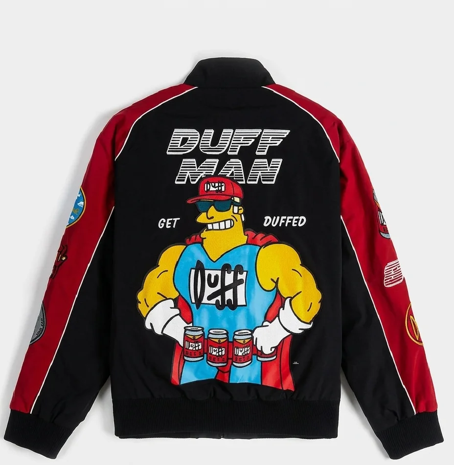 The Simpsons x Shoe Palace Duff Man Racing Jacket