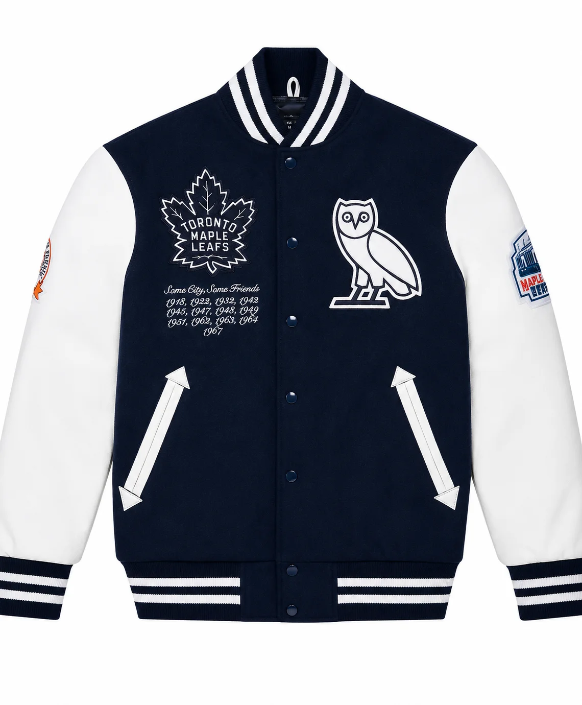 Toronto OVO Maple Leafs Varsity Blue Jacket