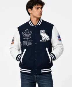 Toronto OVO Maple Leafs Varsity Blue Jacket