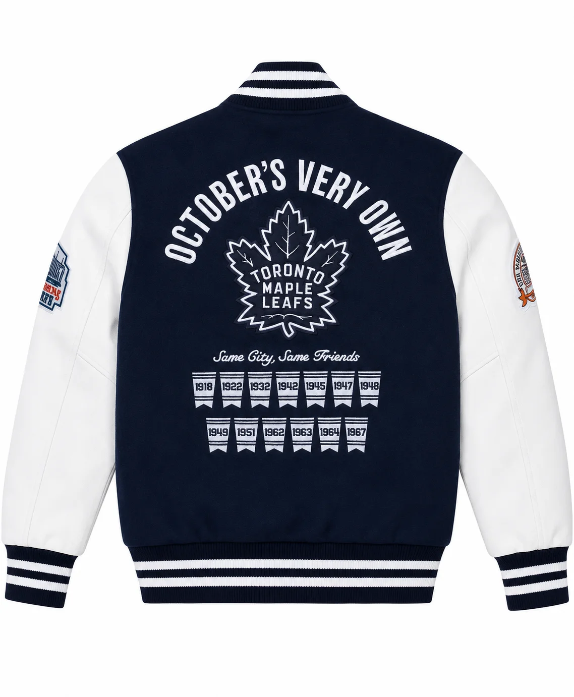Toronto OVO Maple Leafs Varsity Blue Jacket