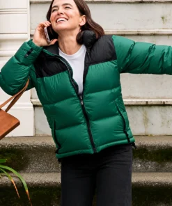 Voicemails for Isabelle Zoey Deutch Green Puffer Jacket