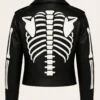 Women Skeleton Leather Cosplay Jacket