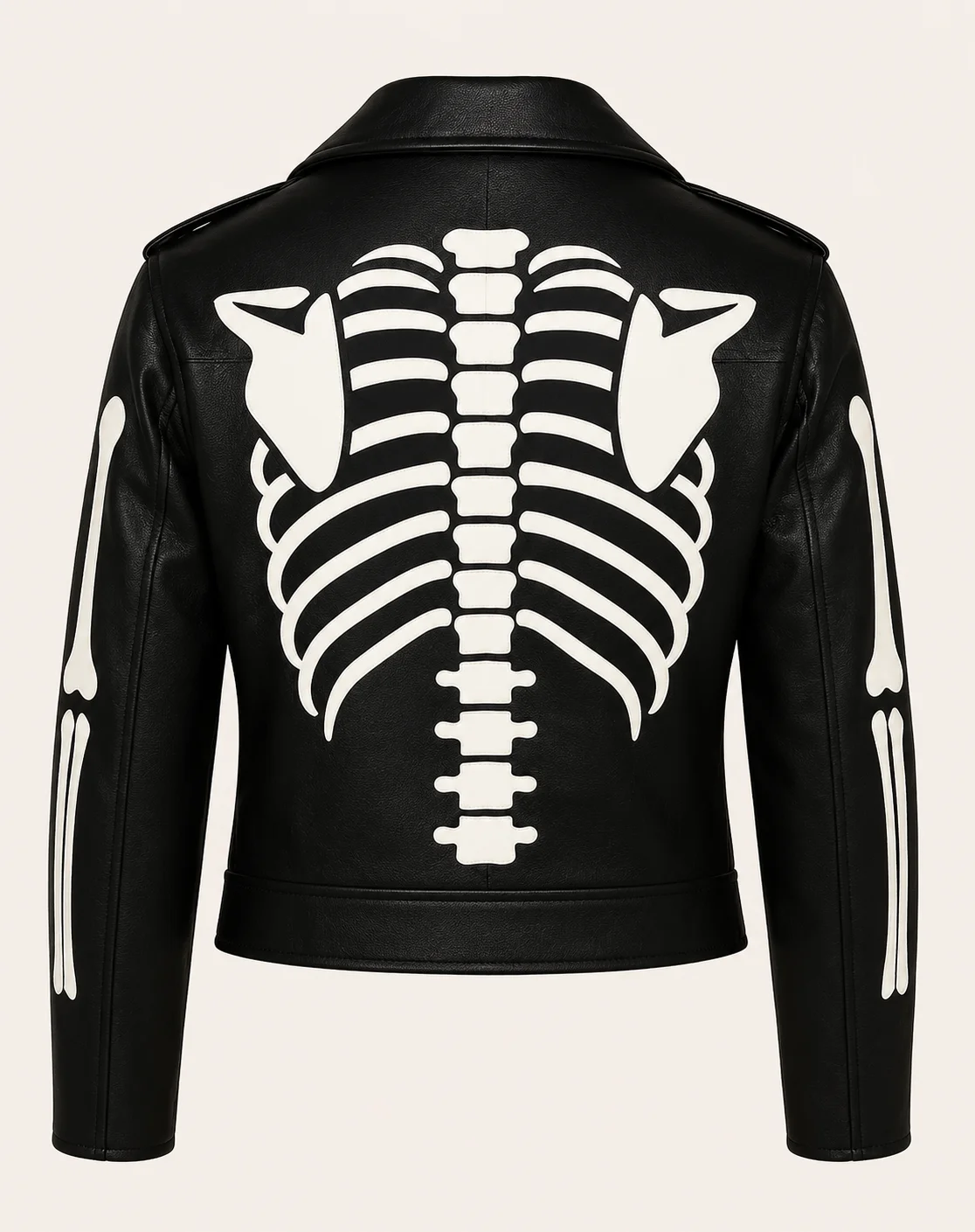 Women Skeleton Leather Cosplay Jacket