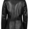 Women’s Classic Black Leather Blazer