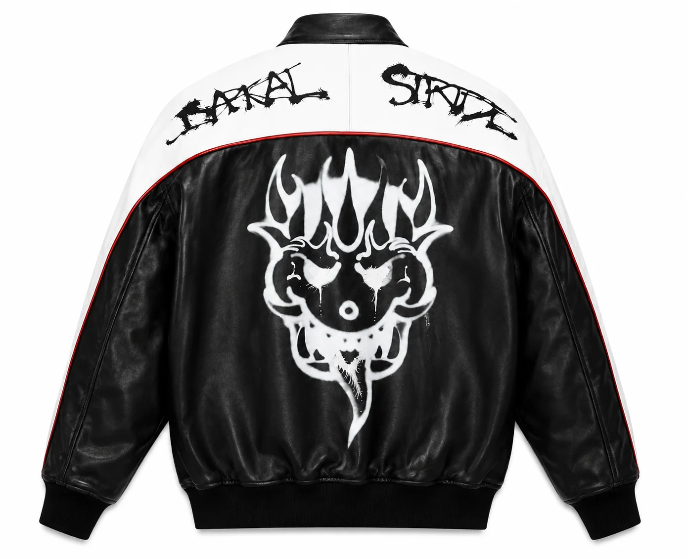 Y-3 T Skater Mark Gonzales Black Leather Jacket