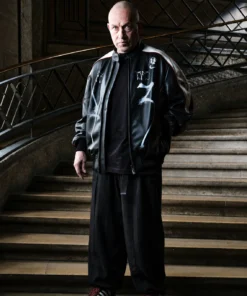 Y-3 T Skater Mark Gonzales Black Leather Jacket