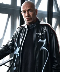 Y-3 T Skater Mark Gonzales Black Leather Jacket