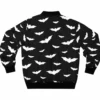 White Bats Black Bomber Jacket