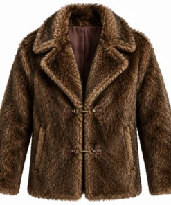 brad pitt fight club fur jacket
