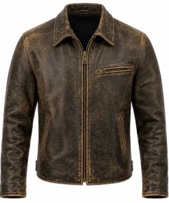 brad pitt leather jacket