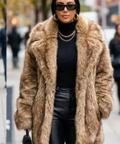 kim kardashian fur jacket