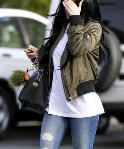 kylie jenner green jacket
