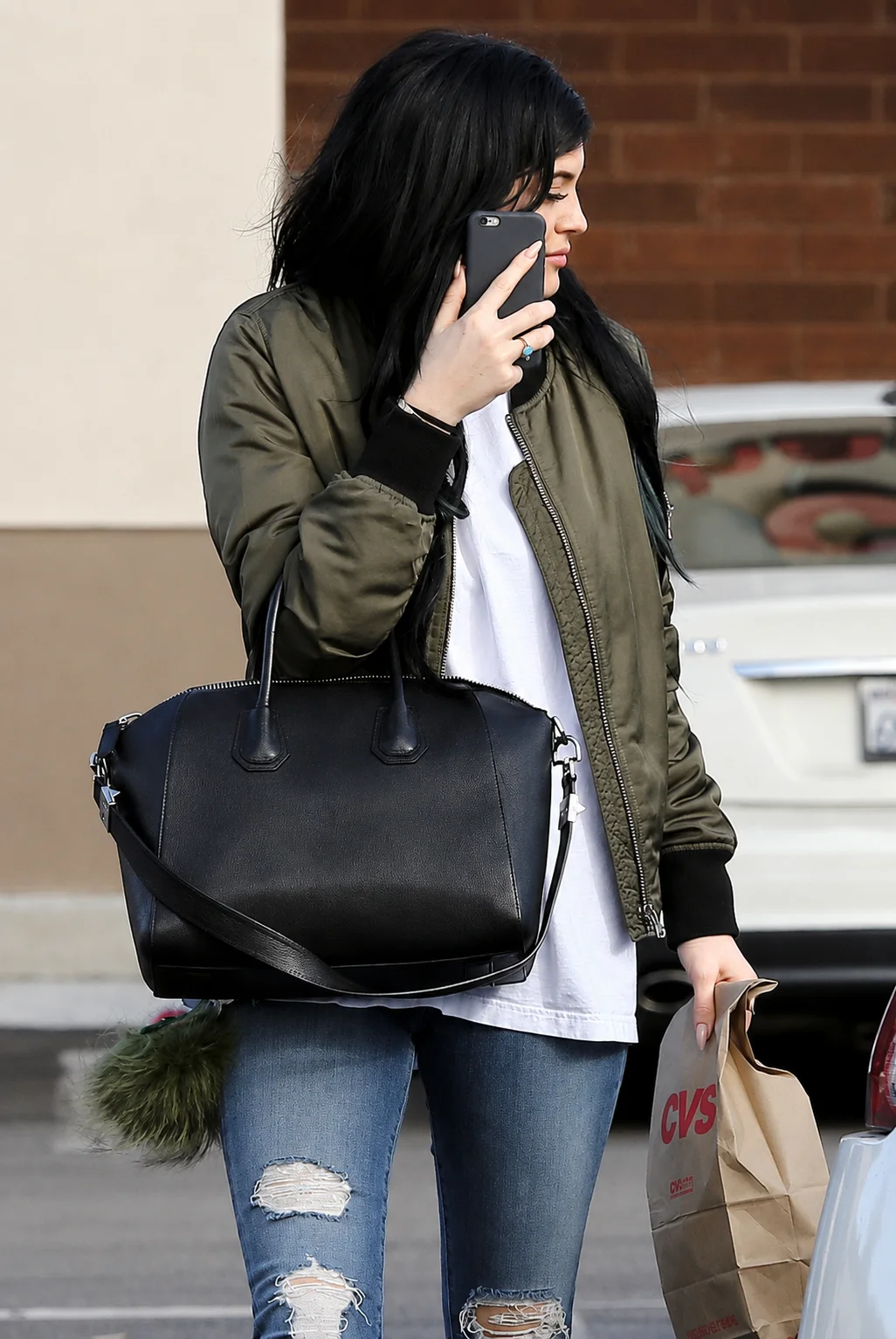 kylie jenner green jacket