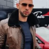 Andrew Tate Leather Brown Jacket