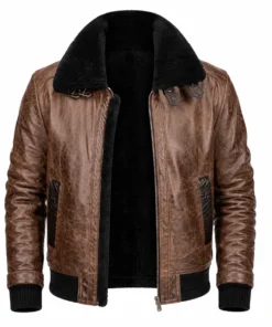Andrew Tate Leather Brown Jacket
