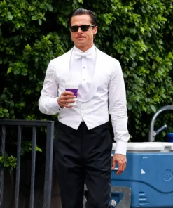 Babylon Brad Pitt White Vest