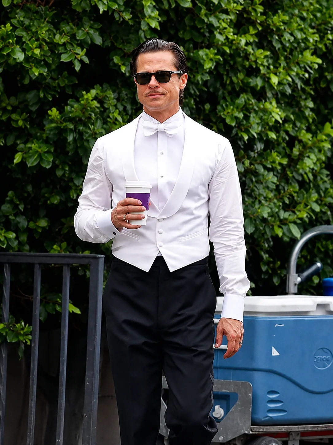 Babylon Brad Pitt White Vest