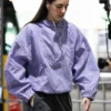 Caitlin Clark Indiana Fever Nike Runway Purple Jacket