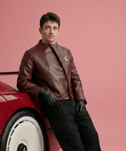 Charles Ferrari Brown Leather Jacket
